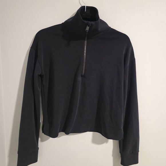 Athleta Black 1/4 Zip Up Jacket Xs - Picture 2 of 7